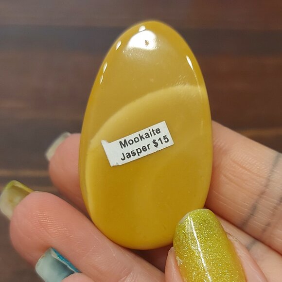 Mookaite Jasper Flat Teardrop - Picture 2 of 4